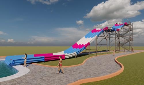 Rampa Aquática Racer 51M (Escape na piscina) - Reforfibra